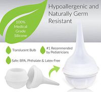 Innovo Hospital Grade Silicone Twister Bulb Baby Nasal Aspirator and Mucus Sucker – Non-toxic, Cleanable and Reusable