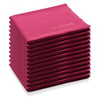 E-Cloth Glass & Polishing Microfiber Cleaning Cloth, Raspberry Pink, 12 Count