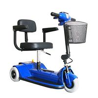 Zip'r Mobility - Traveler - Travel Scooter - 3-Wheel - 14"W x 12.5"D - Blue