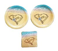 Paper Art by Creative Converting Beach Love Party Bundle 10" Plates (16) Napkins (16)