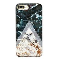 Iphone 7 cas, Sunvy New Unique Marble Design Silm Soft TPU Cover For iphone 7 With a Screen Protector (#7)