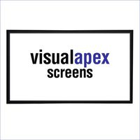 Visual Apex Fixed Frame Projector Screen 110 inch 4K/8K Ultra HDR, 3D Active - Home Theater Movie Projection Screen - PVC Matte White - Thin Bezel 2.36" Black Velvet (110", 16:9 Format)