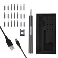 Mksutary Electric Screwdriver, Portable Precision Screwdriver USB Rechargeable Multi-Function Repair Tool kits Cordless Power Screwdriver with 21 Precision Bits and Magnetizer