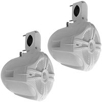 Seismic Audio - SA-WT65W - Pair of 250 Watt 6.5 Inch 2-Way White Wakeboard Tower Speakers - 500 Watt Marine Speaker System