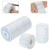 HAMUHA Mesh Breathable Non-Woven Tape Adhesive Bandage Roll Film Dressing Second Skin Healing Protective Adhesive Antibacterial Bandages Flexible Nonwovens (12inch*10.9ard)