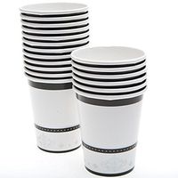 Creative Converting Stafford Silver 9 oz Hot/Cold Paper Cups 18 Per Pack