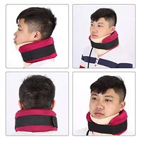 DXFK.AM Neck Cervical Traction Collar Device for Neck Shoulder Head Spine Pain Relief Device Adjustable for Most Man and Woman Office Workers and Car Drivers