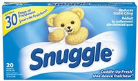 SNUGGLES Fabric Softener Dryer Sheets 20 CT Cuddle-UP Fresh