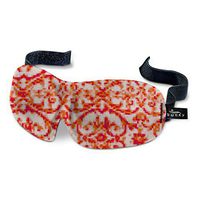 Bucky 40 Blinks Ultralight & Comfortable Contoured, No Pressure Eye Mask for Travel & Sleep, Perfect with Eyelash Extensions - Damask Orange