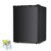 Kismile 2.1 Cu.ft Upright Freezer with Compact Reversible Single Door,Removable Shelves Free Standing Mini Freezer with Adjustable Thermostat for Home/Kitchen/Office (Black, 2.1 cu.ft)