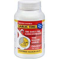 4 Pack of Arizona Natural Resource Garlic Time - 180 Tablets