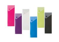 Green Oath Pencil Box, Snap Button Closure, with Pull Out Drawer, Pack of 6 Assorted Colors (50251-2076)