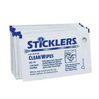 Sticklers CleanWipes Single-Use Fiber Optic Wipe for EOM Installs and OSP Environments, 50 per Bag