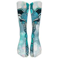 DaSOC Sparkly Giraffe Light Unisex Novelty Below Knee Socks Athletic Tube Stockings One Size
