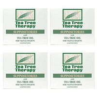 Tea Tree Therapy Vaginal Suppositories with Oil (4-Pack of 6)