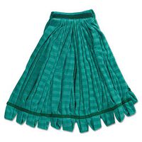 Tube Mop, Microfiber, Green, Medium, 5-in Green Headband, New
