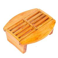 Wei Hong Home Foot Massagers Foot massage stool Stool Rubbing board Steam bucket step stool (Color : Wood, Size : 272713cm)