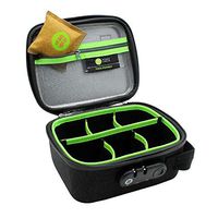 STASHLOGIX Silverton - Locking Stash Bag with Odor Control (Medium, Black)