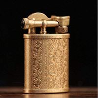 Youfeel Vintage Cigarette Kerosene Lighter Table Handmade Retro Metal Brass Lighter