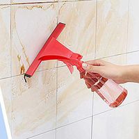 Riforla Shower Squeegee Squeegees with Watering Can Silicone Blade All-Purpose Squeegee for Shower Doors Bathroom Window and Car Glass 10-Inch