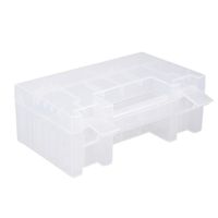 uxcell AAA AA 9V Power Supply Storage Case, Transparent Holder Box,Portable Hard Plastic Protective Container/Organizer