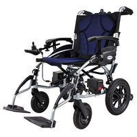 ZRLunyi Folding Portable Powerchair Lthium- ion Battery, Mobility Scooter,Ultra-Portable Motorized Mobility Chair, 600W Brushless Motor Electric Wheelchair - 460mm Seat Width