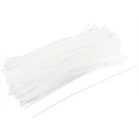 uxcell Zip-Tie Strap Nylon Cable Tie Wire, 5mmx300mm, 250pcs, White