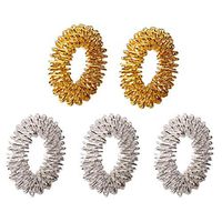 NUOBESTY 5pcs Finger Massage Rings Acupressure Massage Rings Spiky Finger Ring for Kids Adults Pain Therapy