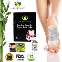 3 in 1 Relief Stress & Sleep Better Organic Foot Pads (30pcs) & Premium Colon Detox Tea (14Bags) Bundle| Foot Patch to Remove Toxins | Lavender & Rose Scent with Bamboo Vinegar for Your Feet