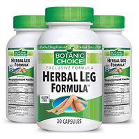 Botanic Choice Herbal Leg Formula - Adult Daily Supplement - Supports Healthy Venous Function Promotes Proper Blood Flow 30 Capsules