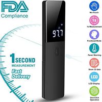 Forehead Thermometer, Digital Infrared Thermometer Non-Contact Ear Thermometer Professional Medical Thermometer Body Infants Accurate Reading with LED Backlight Display for Baby Kids Children Adults