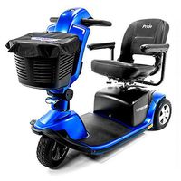 Pride Victory 10.2 Blue 3-Wheel Electric Scooter S6102 + Top Mobility Front Basket Bag