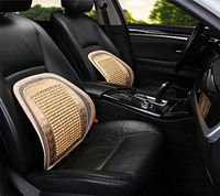 Klumart Mesh Hollow Car Auto Chair Seat - Premium Quality Hollow Car Auto Chair Seat Back Cushion Home Office Waist Lumbar Support, Beige