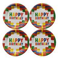 Xisheep Easter Day Home Décor ， Paper Tray Happy Birthday 7 inch Paper Pallet Birthday Party Festival Party Cake Tray 10Pcs Kitchen Dining Bar - Multicolor