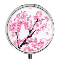 Pill Cases Metal,Custom Round Medecine Case Medecine Bottle Mini Travel Pill Vitamin Decorative Box Case Holder