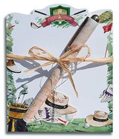 Lissom Design Die-Cut Notepad Set, 5 x 4.5-Inches, On The Green