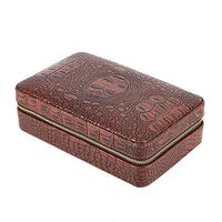 Garosa Cigar Humidor Case Wood Portable Cedar Travel Outdoor Humidor Case Double Sided Adhesive Cigar Storage Box with Luxury Hygrometer & Humidifier Light Weight Cigar Box Gift Set