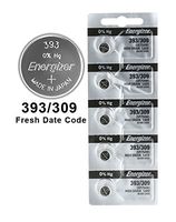 50X Energizer 393/309 Battery Silver Oxide Watch Button High-Drain 1.55V SR754W