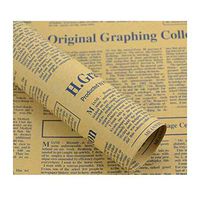 30 Sheets Brown Kraft Paper Flower Wrapping Paper Newspaper Decorations DIY Florist Bouquet Wraps