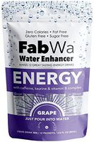 Fabwa Energy Water Enhancer, Grape, 12 Count