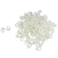 uxcell Ring Shape Cable Wire Organizer Holder, 0.3 inches Dia, 100 Pieces, White