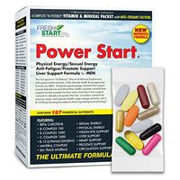 Power Start - Complete Daily Vitamin Packet | Premium Multivitamin Supplement for Men with Antioxidants | Physical Energy + Stamina + Liver + Prostate + Testosterone Support | 30-Day Supply