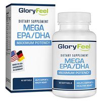 Ultimate EPA DHA Omega 3 Fish Oil Supplement - Essential Fatty Acid Combination - 30 Day Supply Burpless Capsules of High Dose EPA/DHA