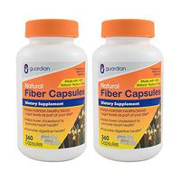 Guardian Fiber Capsules 720 Count, Natural Psyllium Husk Supplement (520mg per Capsule), Fiber Pills