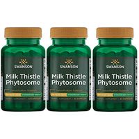 Swanson Milk Thistle Phytosome - Standardized Siliphos 300 mg 60 Caps 3 Pack