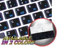 MAC ENGLISH-SWISS (MULTILINGUAL) KEYBOARD STICKER BLACK BACKGROUND