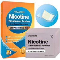 Aroamas Nicotine Patches to Quit Smoking - Step 1, Nicotine Transdermal Patches Step 1 [21 mg, 21 Patches]