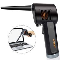 AFMAT Cordless Air Duster, Replacement for Compressed Spray Gas Cans, Rechargeable Blower for Keyboard, Computer and Electronics Cleaning, 6000mAh Battery, 10W Fast Charging, Powerful 33000 RPM