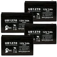 4 Pack Replacement for Sonnenschein PRM450A Battery - Replacement UB1270 Universal Sealed Lead Acid Battery (12V, 7Ah, 7000mAh, F1 Terminal, AGM, SLA) - Includes 8 F1 to F2 Terminal Adapters