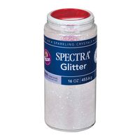 Pacon Spectra Glitter Sparkling Crystals 0091390, 16 Oz. Shaker, Iridescent